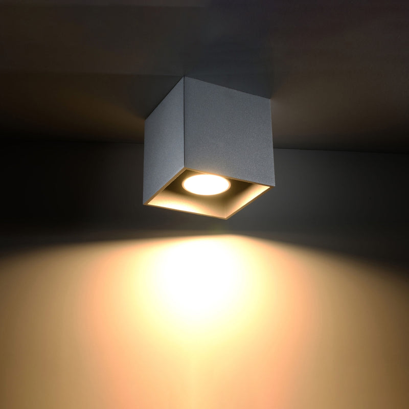 Plafondlamp QUAD 1 grijs