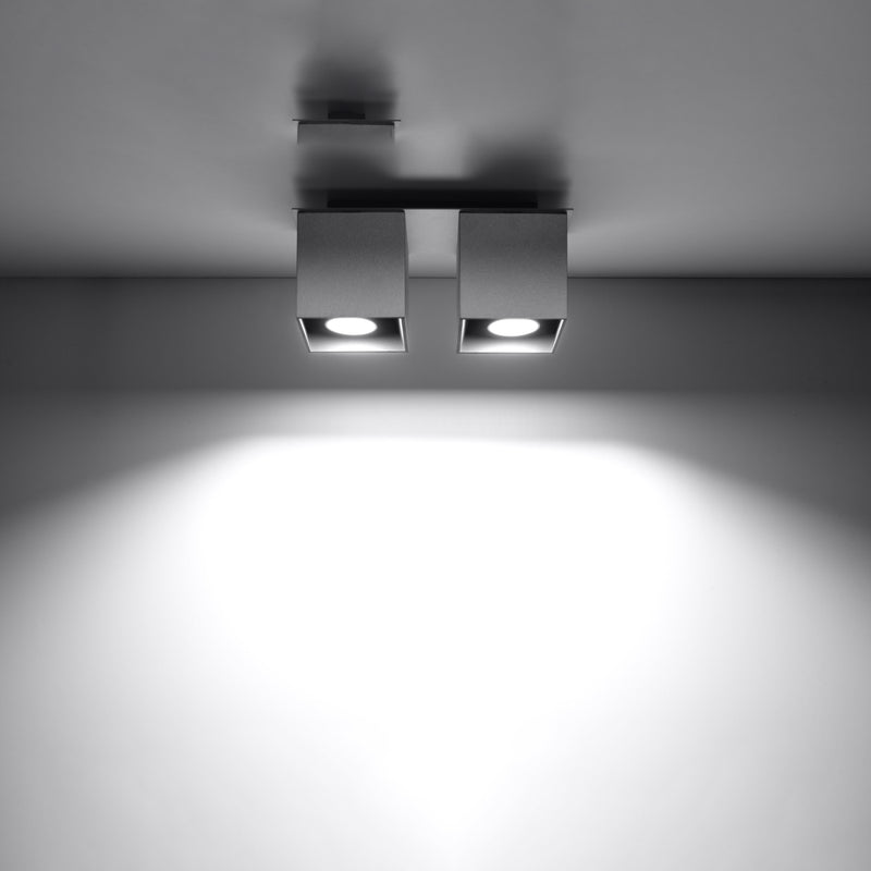 Ceiling light QUAD 2 gray