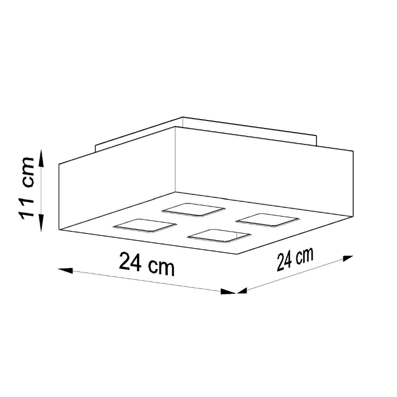 MONO 4 plafondlamp wit