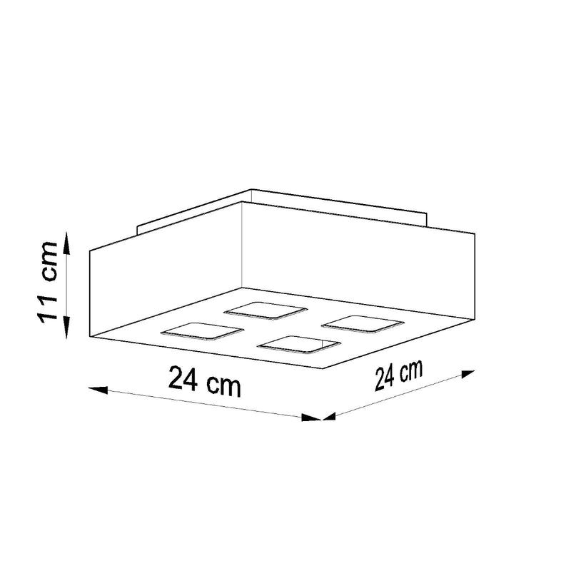 MONO 4 plafondlamp zwart