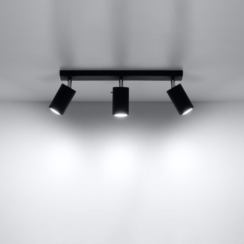 Ceiling light RING 3 black