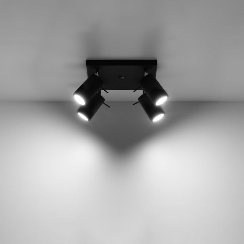 Ceiling light RING 4 black