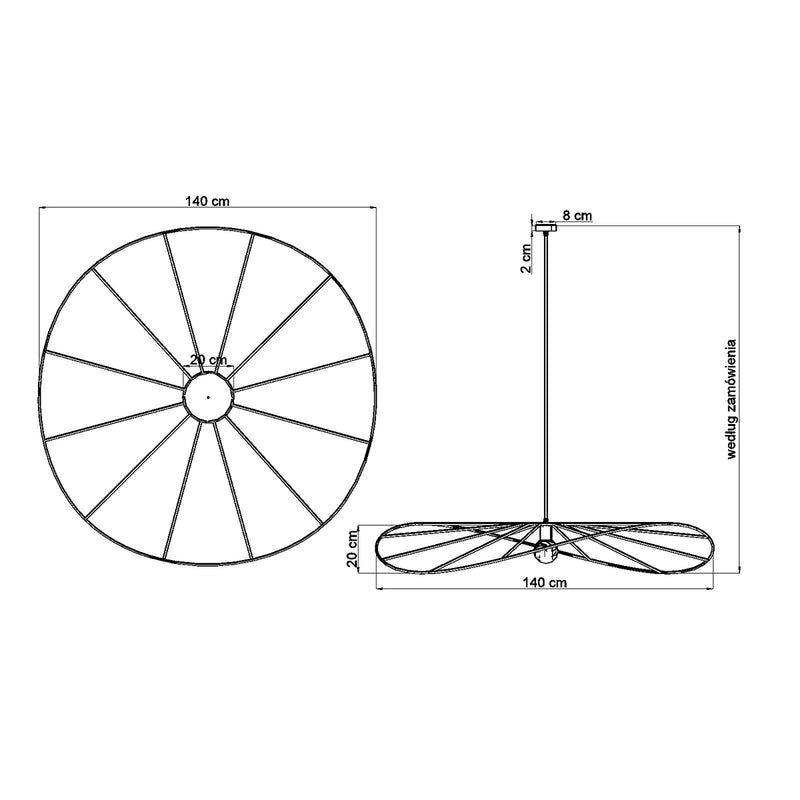 ESKOLA 140 hanglamp zwart