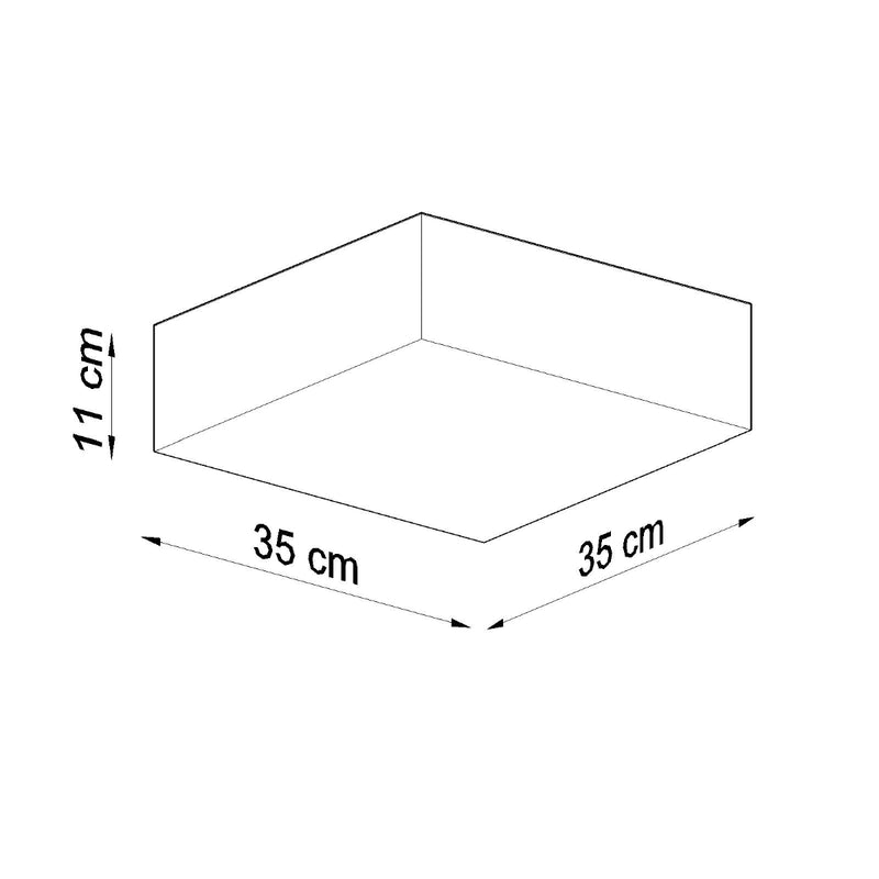 Plafondlamp HORUS 35 zwart