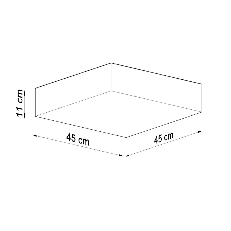 Plafondlamp HORUS 45 grijs