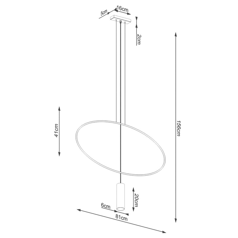 HOLAR 1 hanglamp zwart