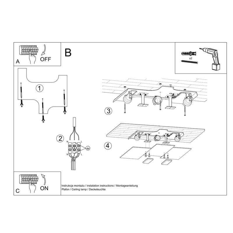 FABIANO ceiling light