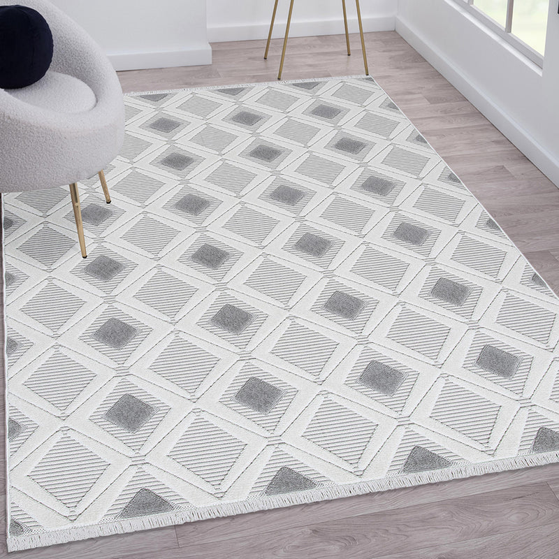 Sehrazat carpet series Oslo 9830 gray - modern short pile collection 2023/2024 in various sizes