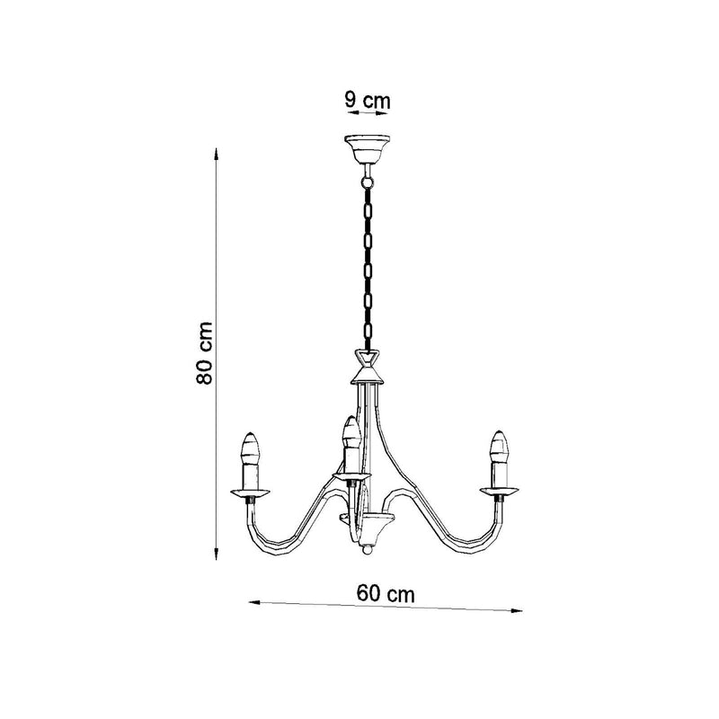 Chandelier MINERWA 3 white