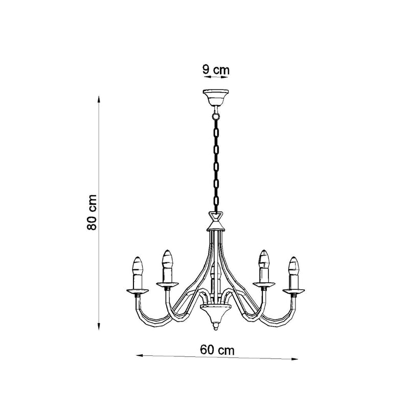 Chandelier MINERWA 5 white