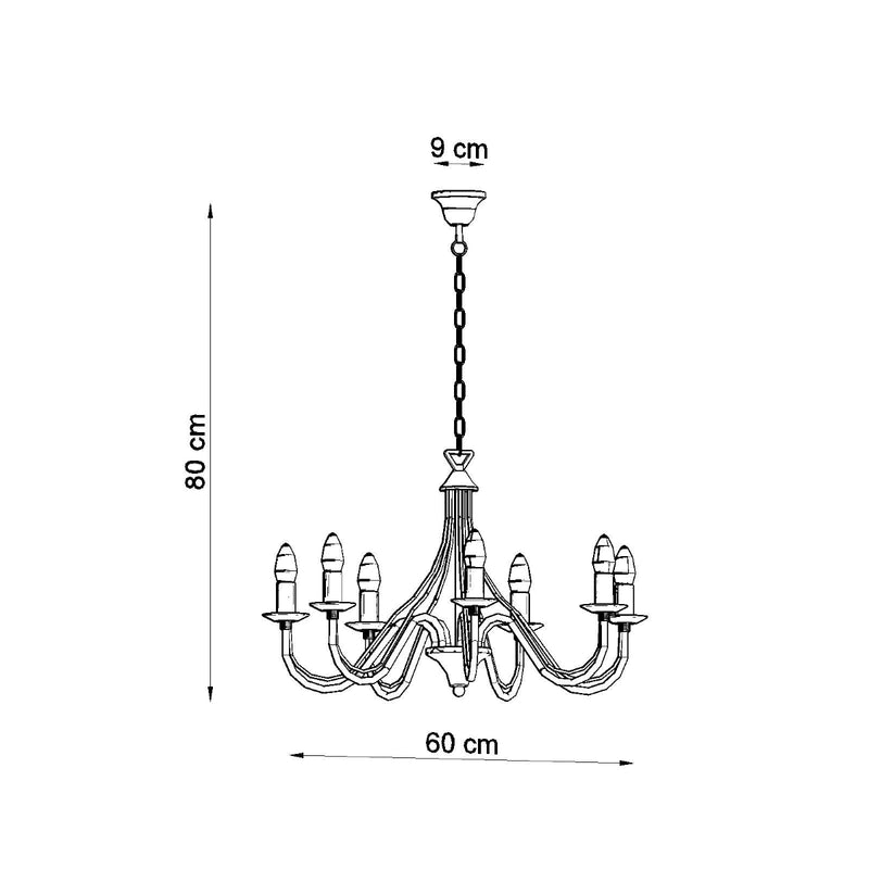 Chandelier MINERWA 7 black