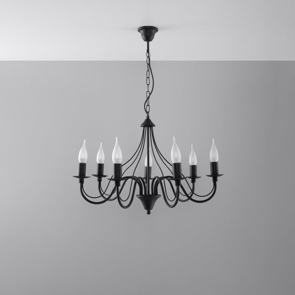 Chandelier MINERWA 7 black