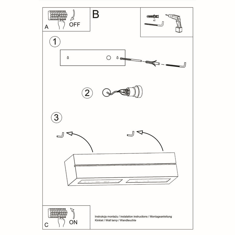 Keramische wandlamp VEGA LINE