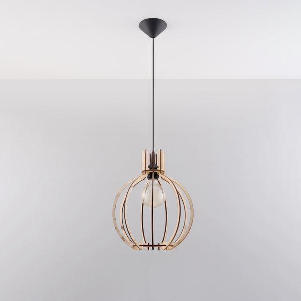 ARANCIA natural wood hanging light