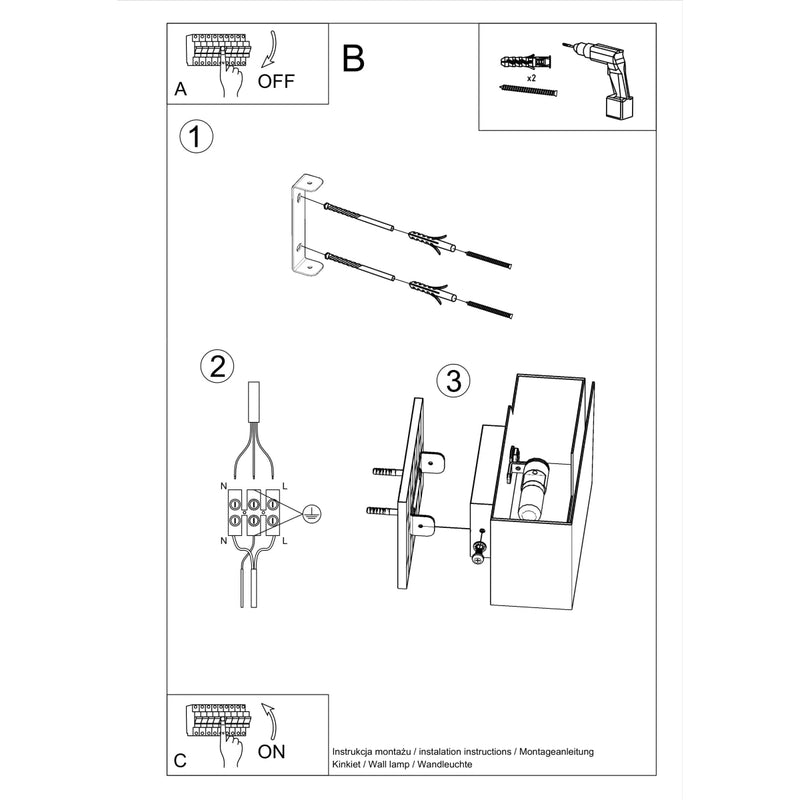 PIEGARE wall light