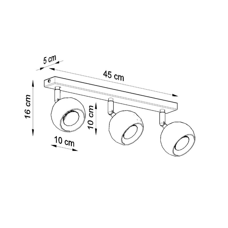 OCULARE 3 plafondlamp wit