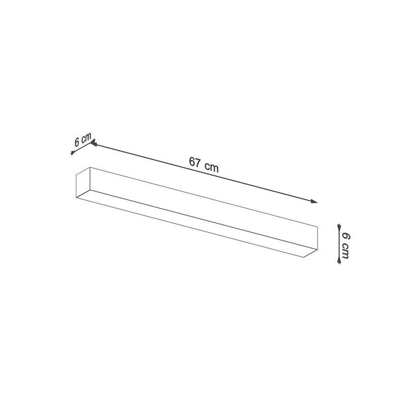 Plafondlamp PINNE 67 wit