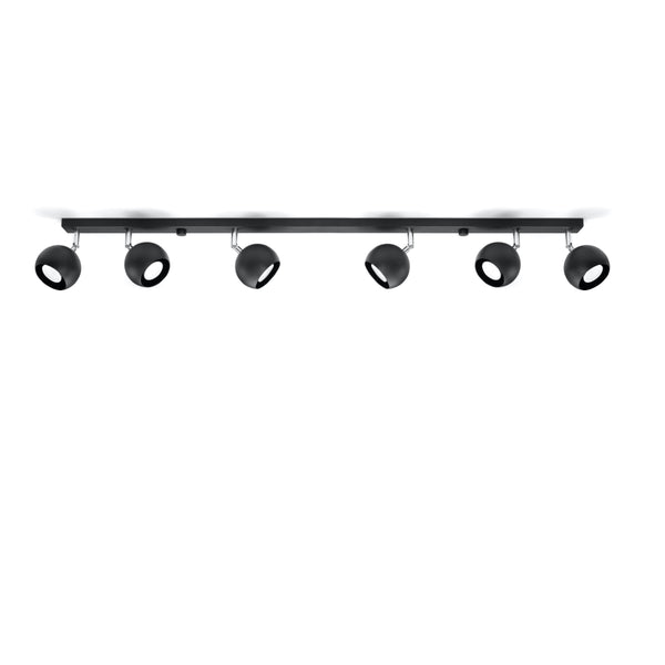 Ceiling light OCULARE 6L black