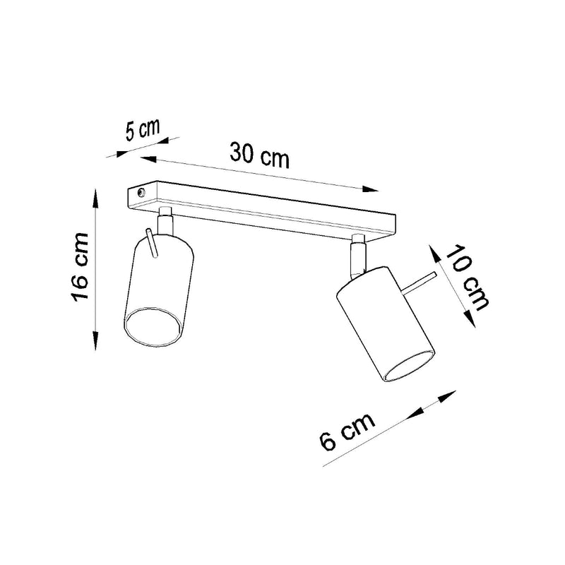 Deckenleuchte RING 2 grau