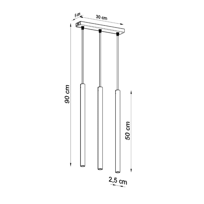 PASTELO 3 hanglamp wit