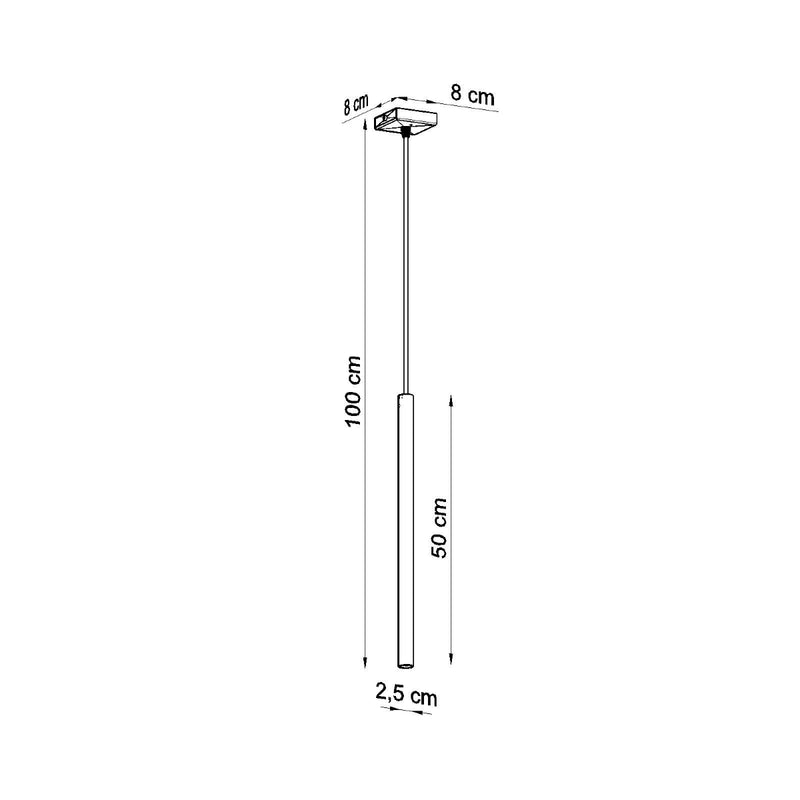 PASTELO 1 hanglamp zwart