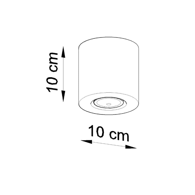 ORBIS betonnen plafondlamp