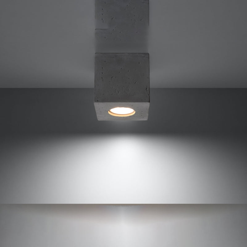 QUAD betonnen plafondlamp