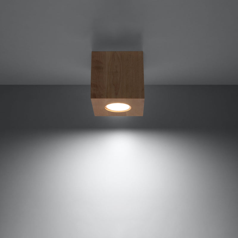 Ceiling light QUAD natural wood