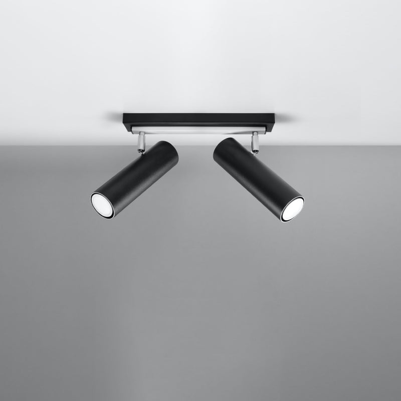 Ceiling light DIREZIONE 2 black