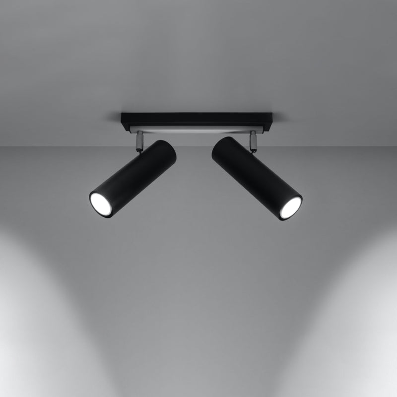 Ceiling light DIREZIONE 2 black