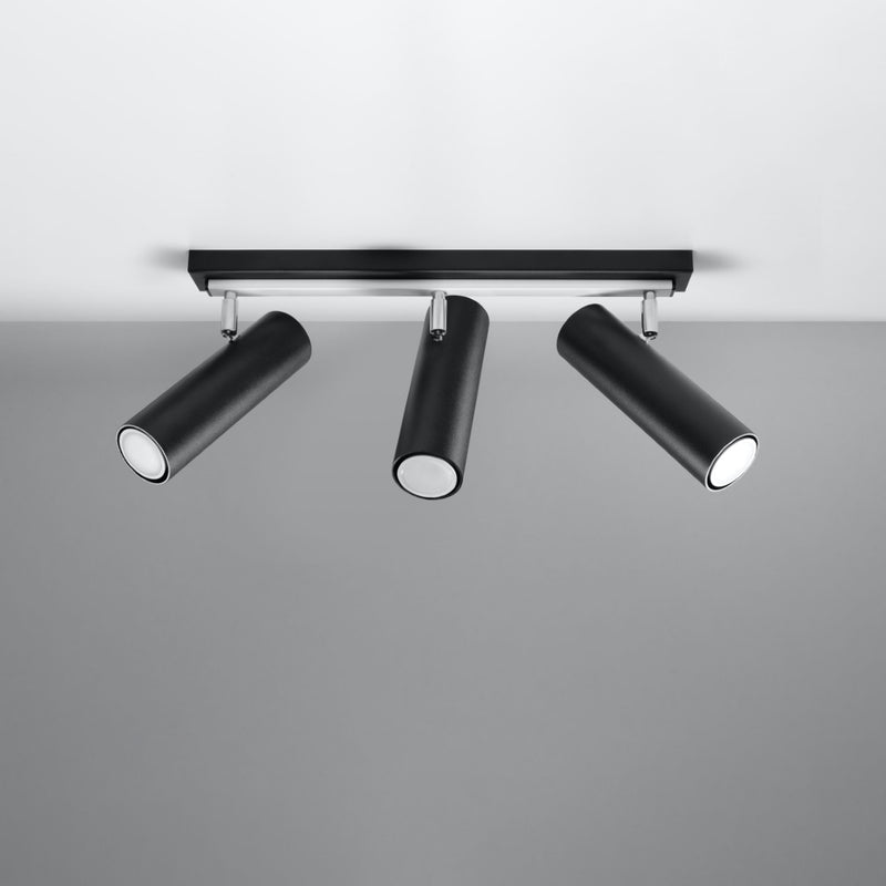 Ceiling light DIREZIONE 3 black