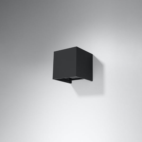 Wall light LUCA black LED IP54