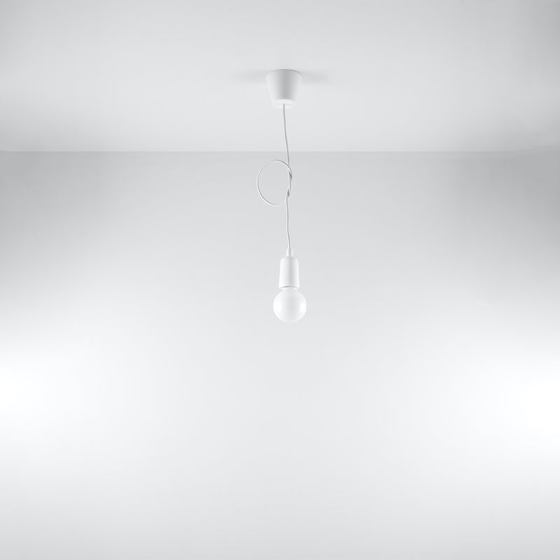 DIEGO 1 hanging light white