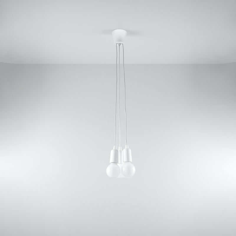 DIEGO 3 hanging light white