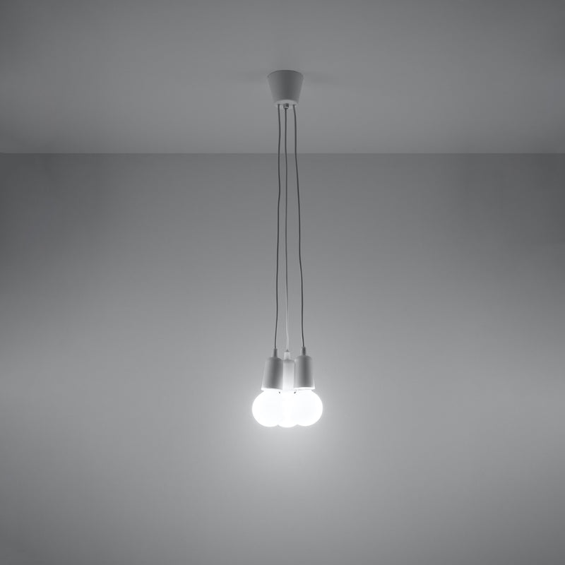 DIEGO 3 hanging light white