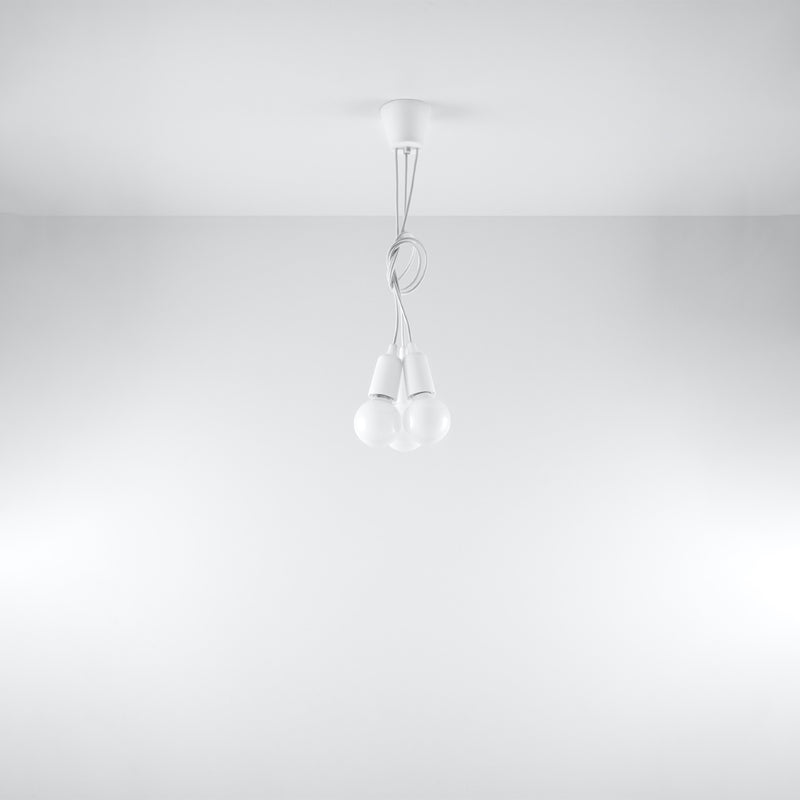 DIEGO 3 hanging light white