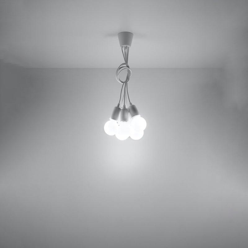 DIEGO 5 hanging light white