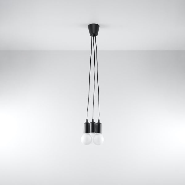 DIEGO 3 hanging light black