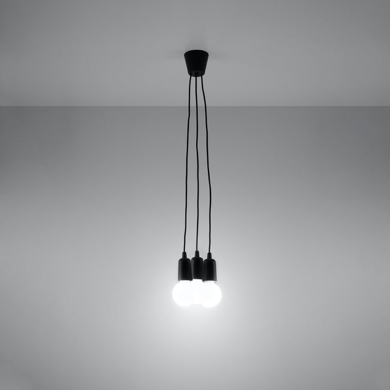 DIEGO 3 hanglamp zwart