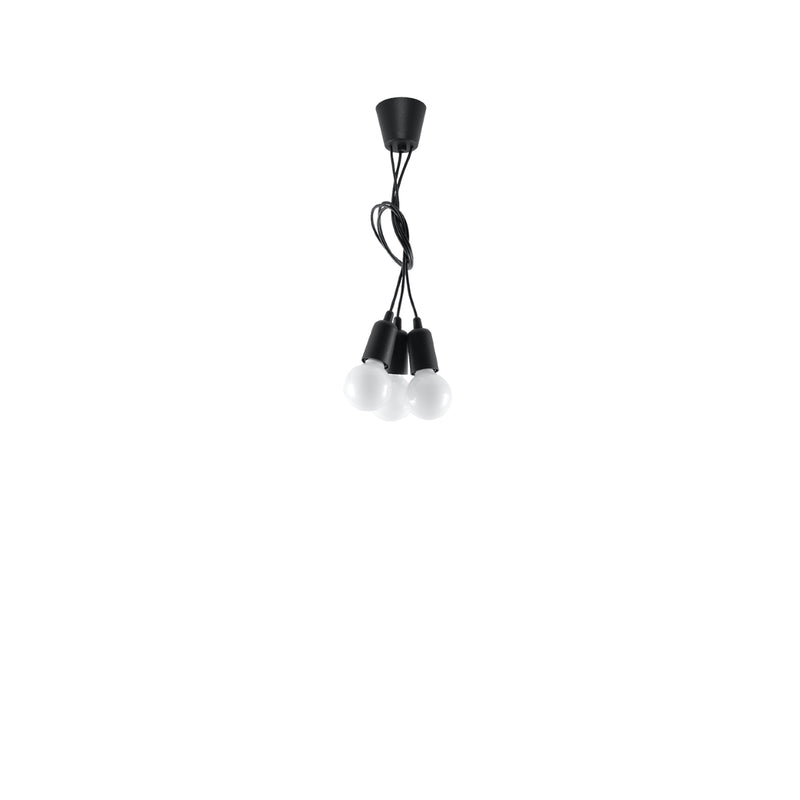 DIEGO 3 hanging light black