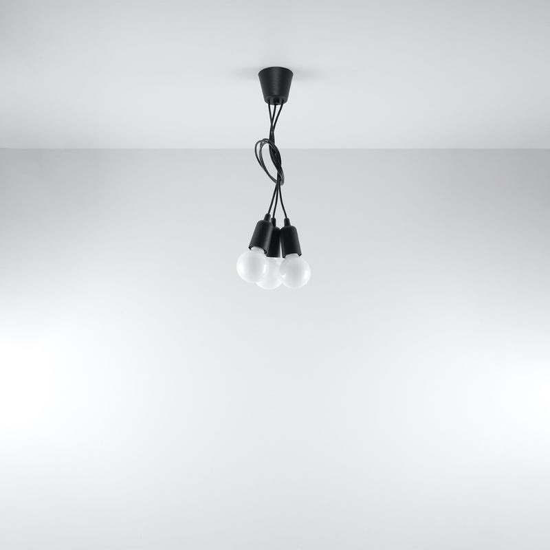 DIEGO 3 hanging light black