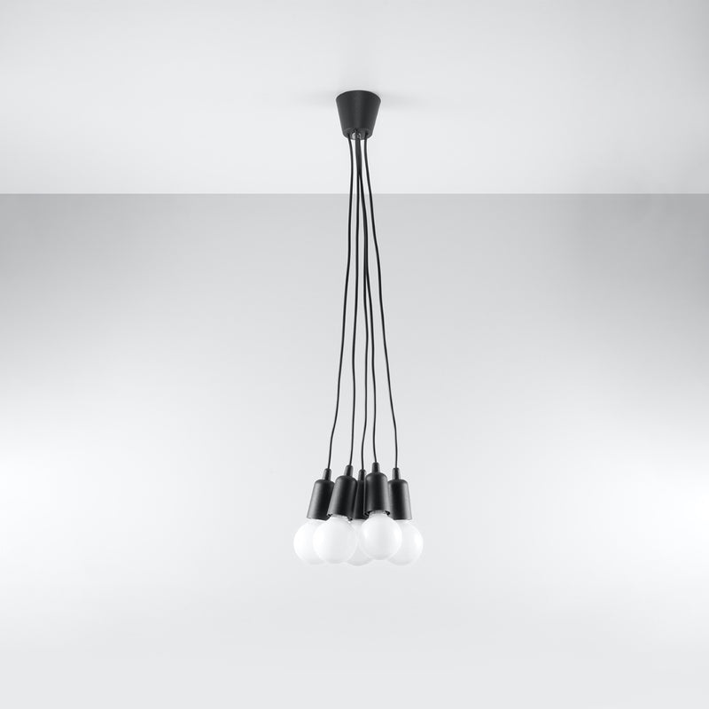 DIEGO 5 hanglamp zwart