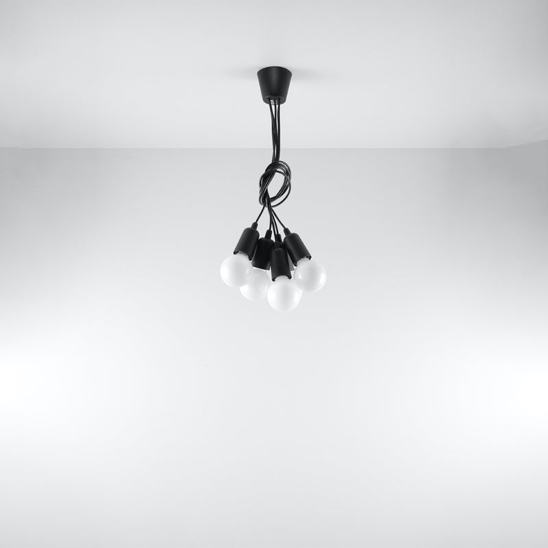 DIEGO 5 hanging light black