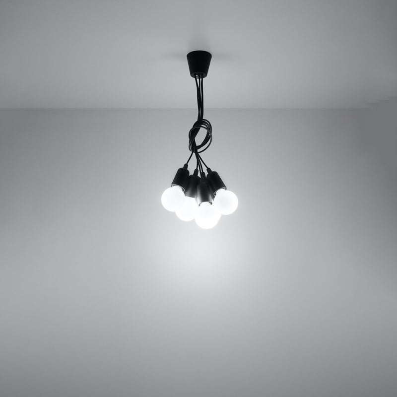 DIEGO 5 hanging light black