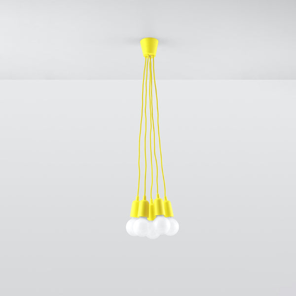 DIEGO 5 hanging light yellow