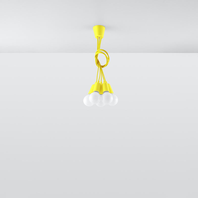 DIEGO 5 hanging light yellow