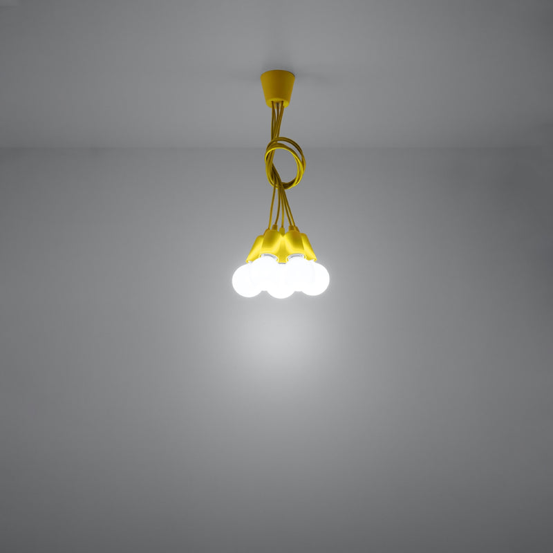 DIEGO 5 hanging light yellow