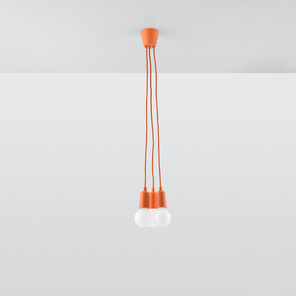 DIEGO 3 hanging light orange