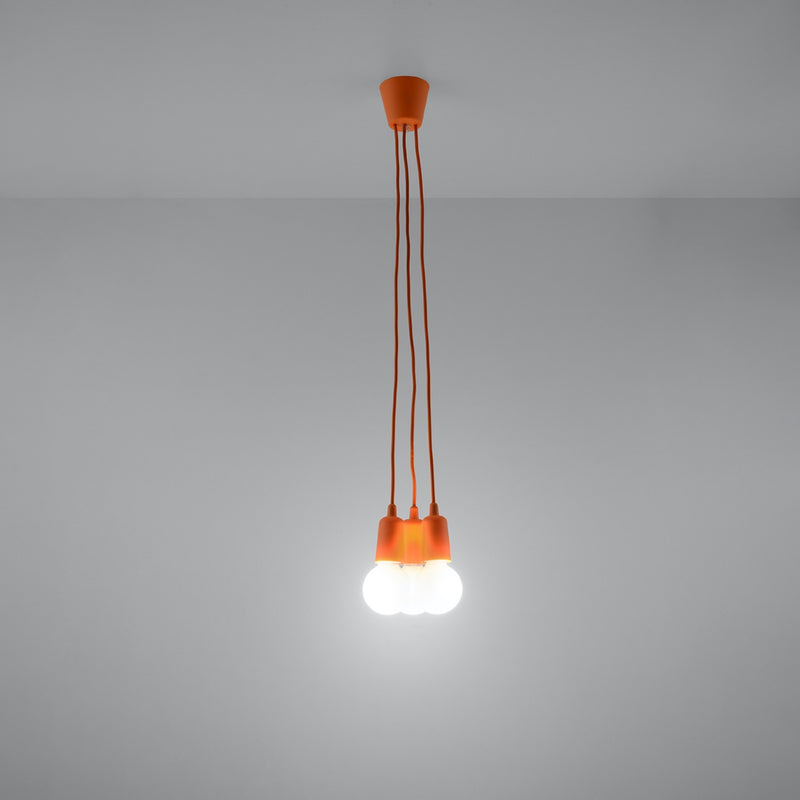 DIEGO 3 hanging light orange