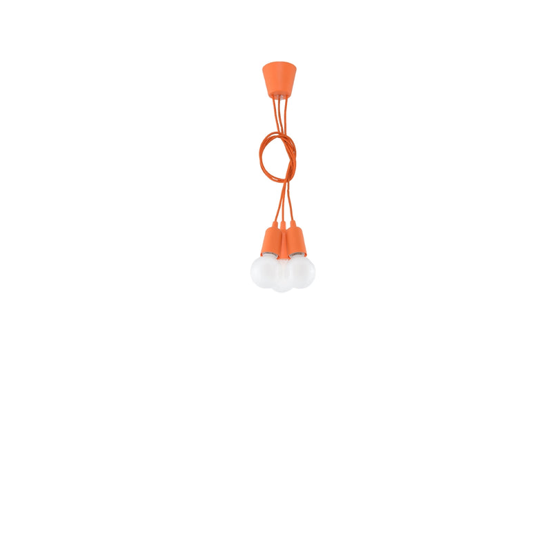 DIEGO 3 hanging light orange